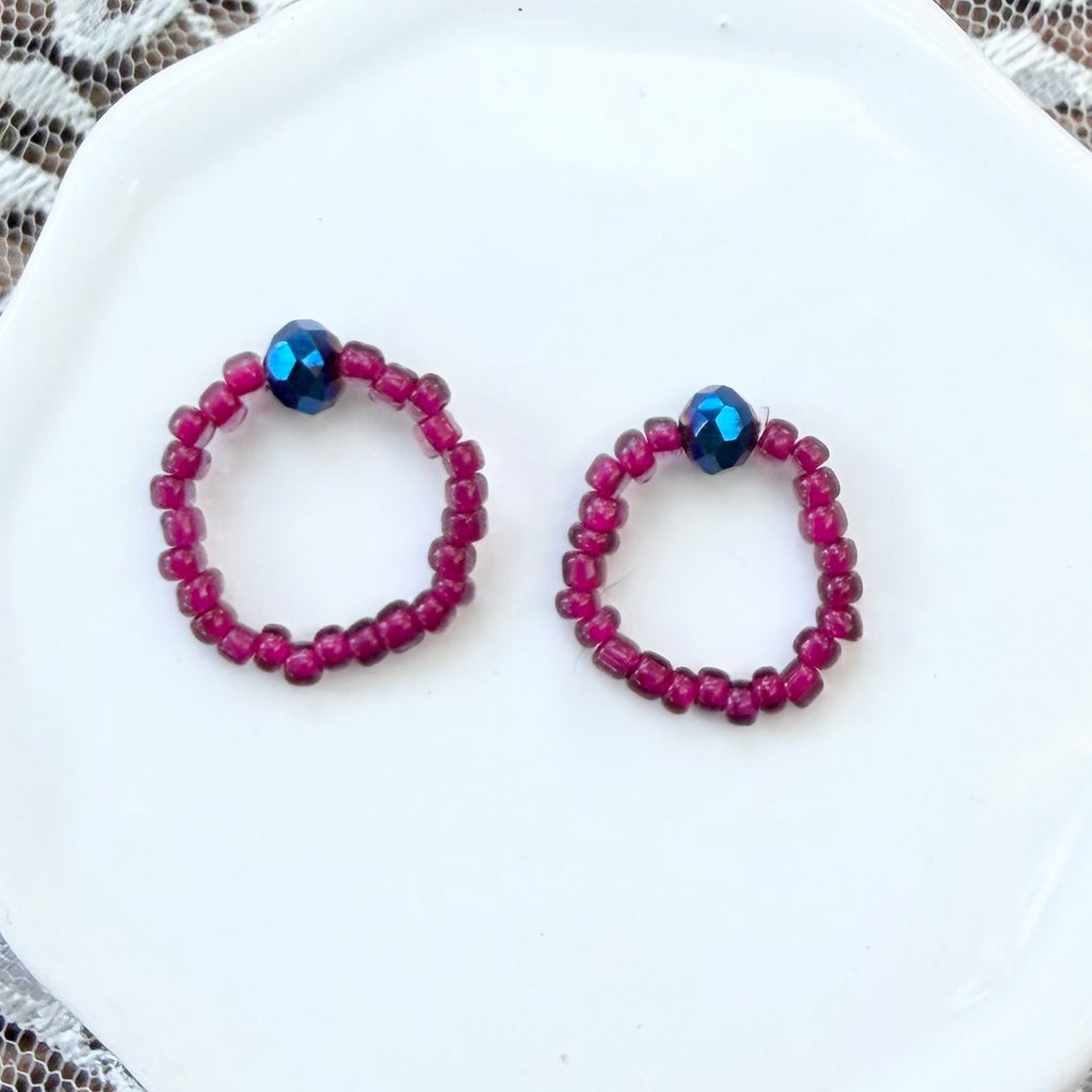 Ella | Ring | Fuchsia and Electric Blue | Winter