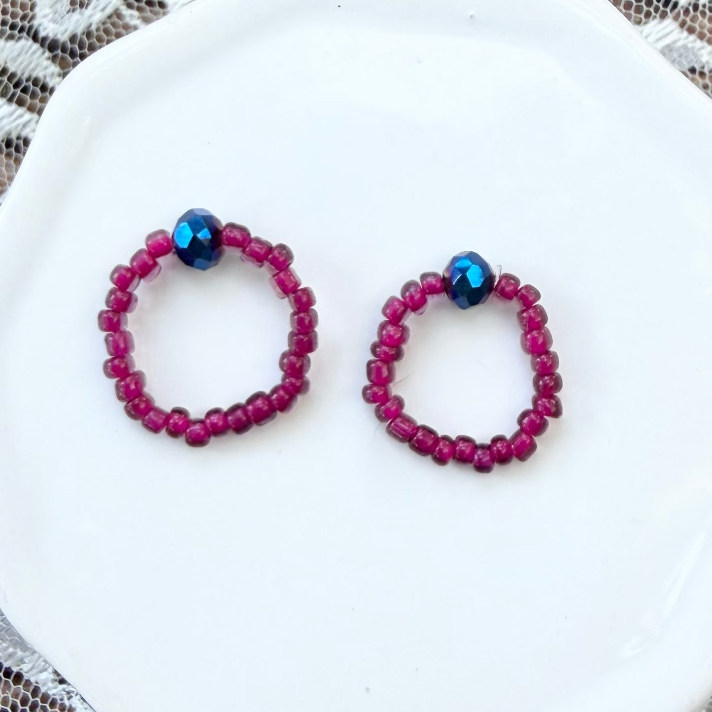Ella | Ring | Fuchsia and Electric Blue | Winter