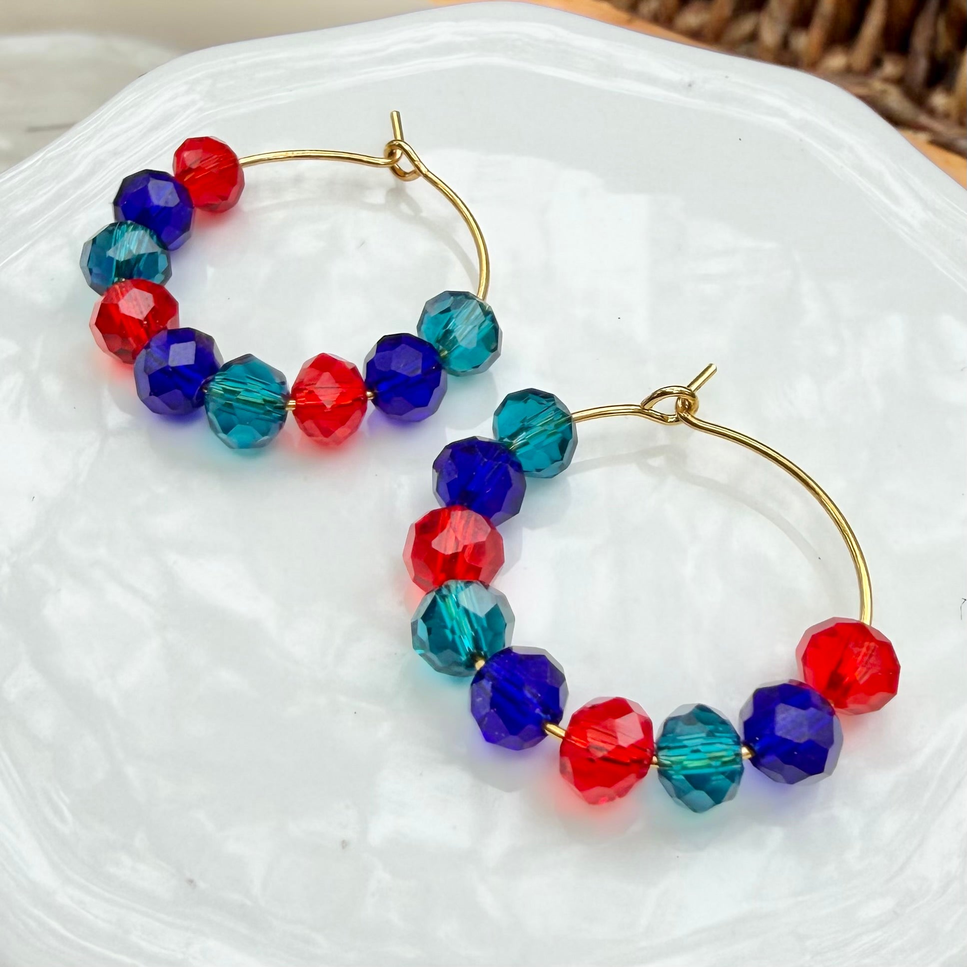 Malia | Poppy, Bright Navy, Turquoise | Spring