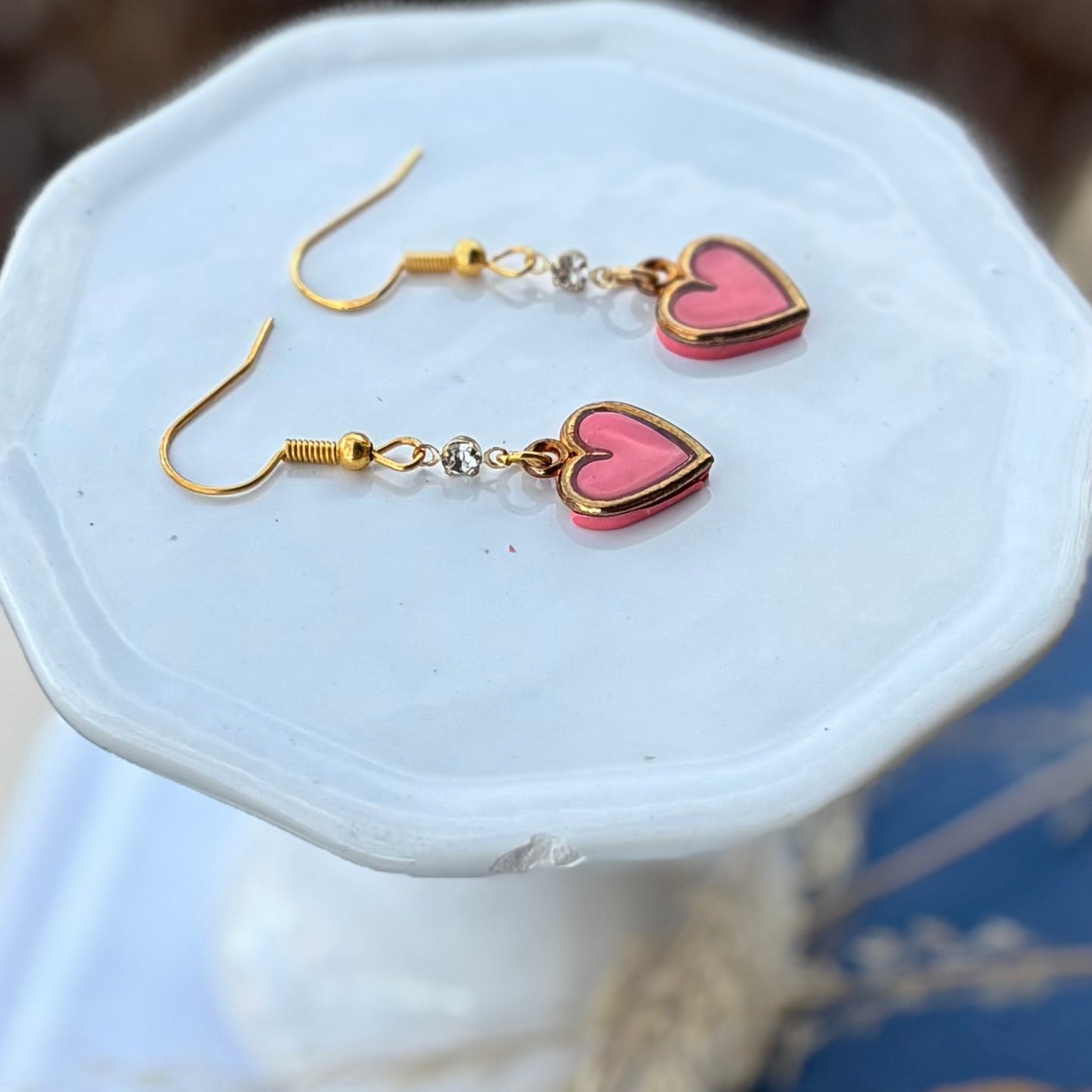 Heart Dangles | Coral | Autumn and Spring