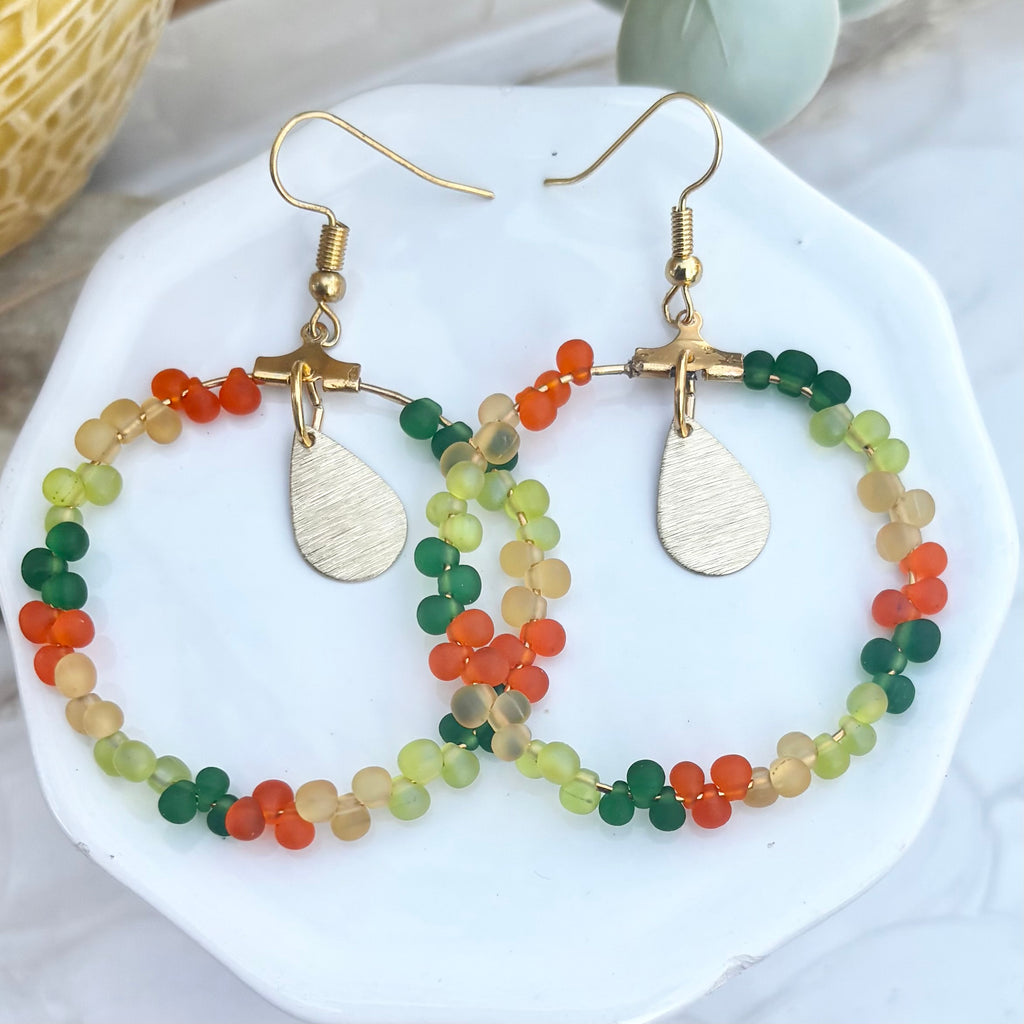 Jayla | Lime Green, Grass Green, Orange, Old Gold | Autumn