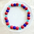 Zoe | Lagoon Blue, Scarlet, Navy | Winter