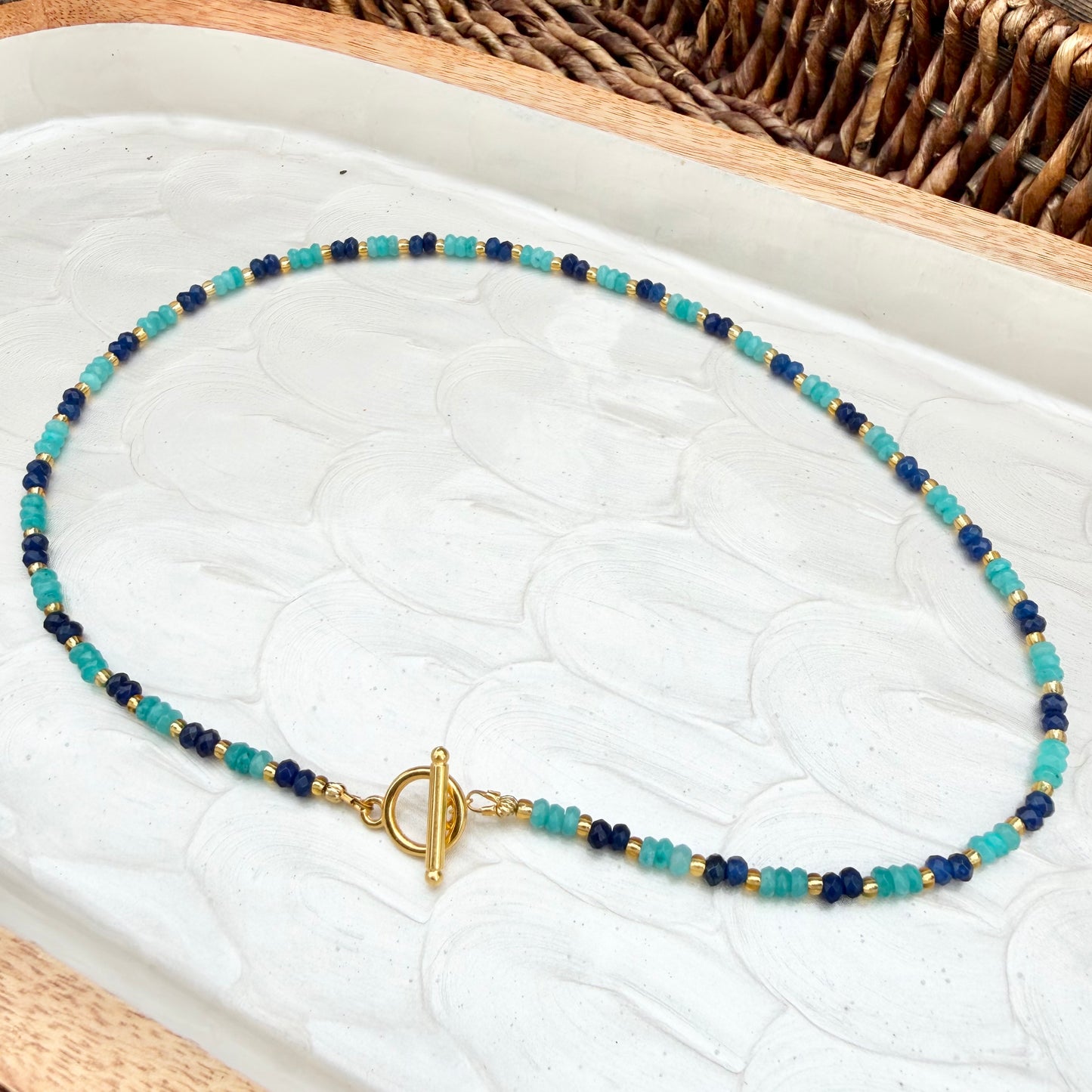 Luciana | Bright Navy and Aquamarine | Spring