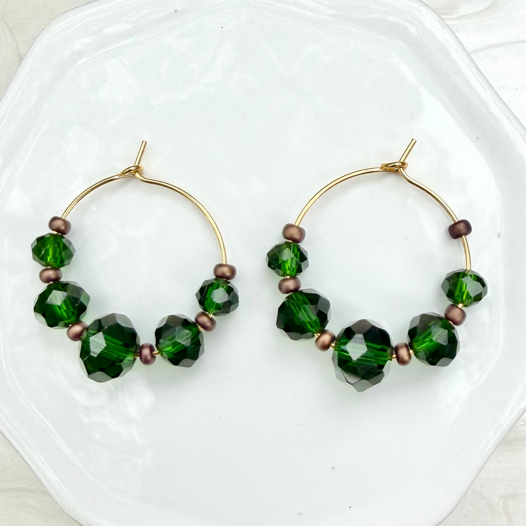 Malia | Forest Green and Bronze | Autumn