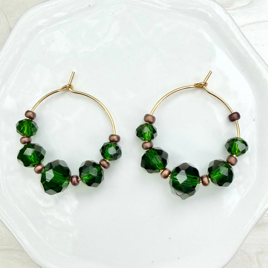 Malia | Forest Green and Bronze | Autumn