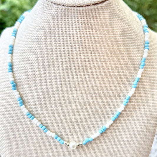 Pearl | Sky Blue and Soft White | Summer