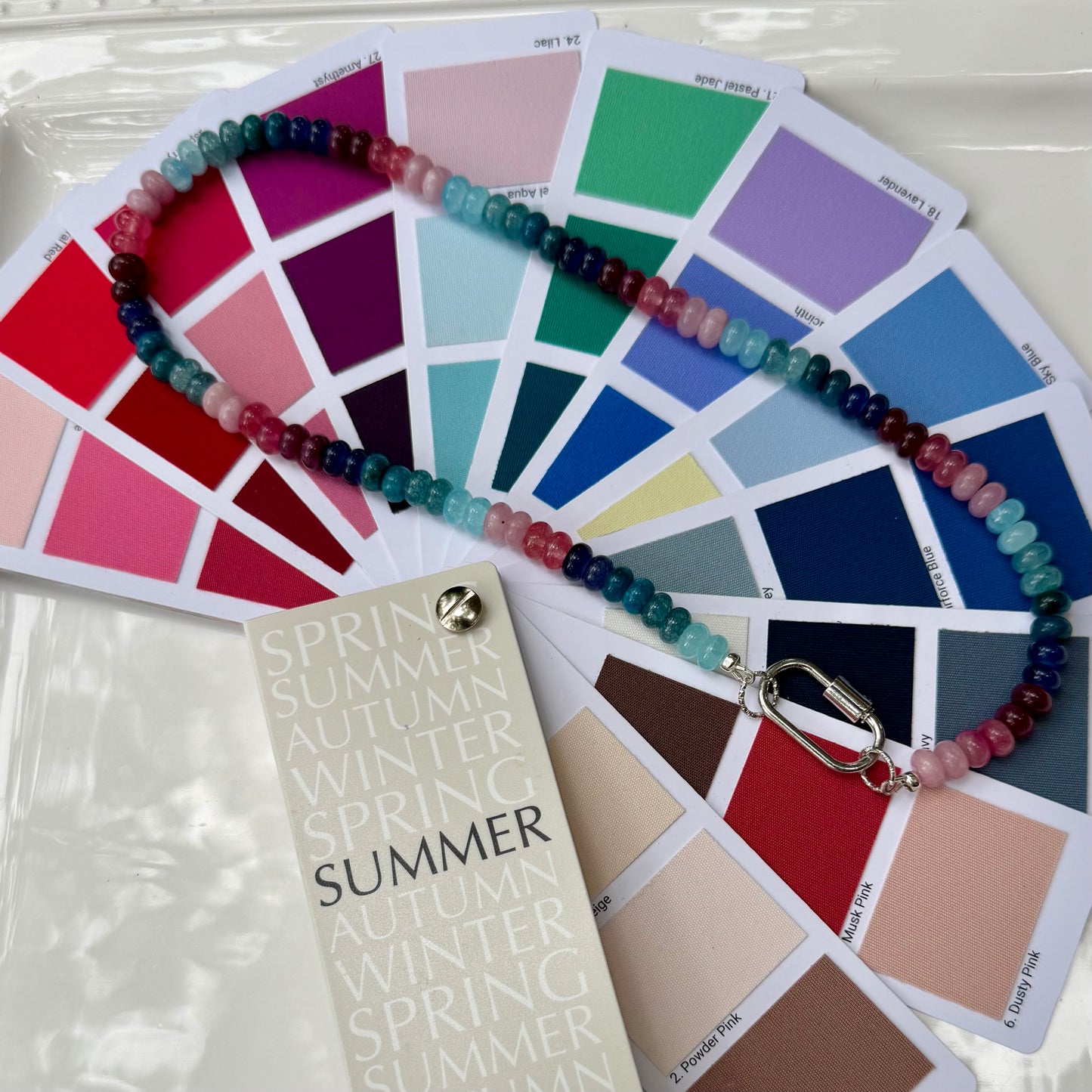 Ava | Pink and Blue | Soft Summer