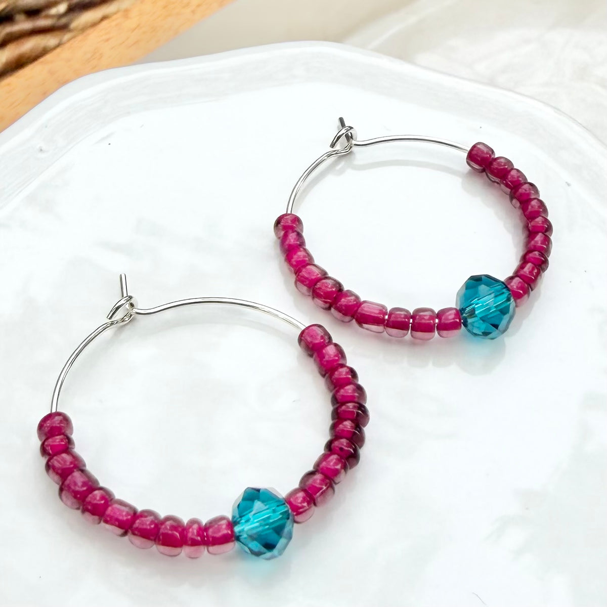 Malia | Turquoise Blue and Fuchsia | Winter