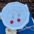 Heart Dangles | Raspberry | Winter and Summer