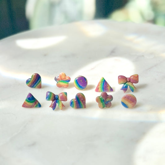 Rainbow Collection | Studs | Spring