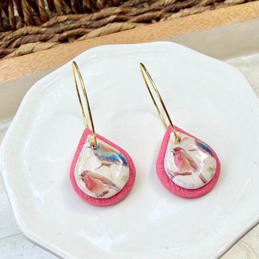 Gwen | Teardrop Hoops | Spring