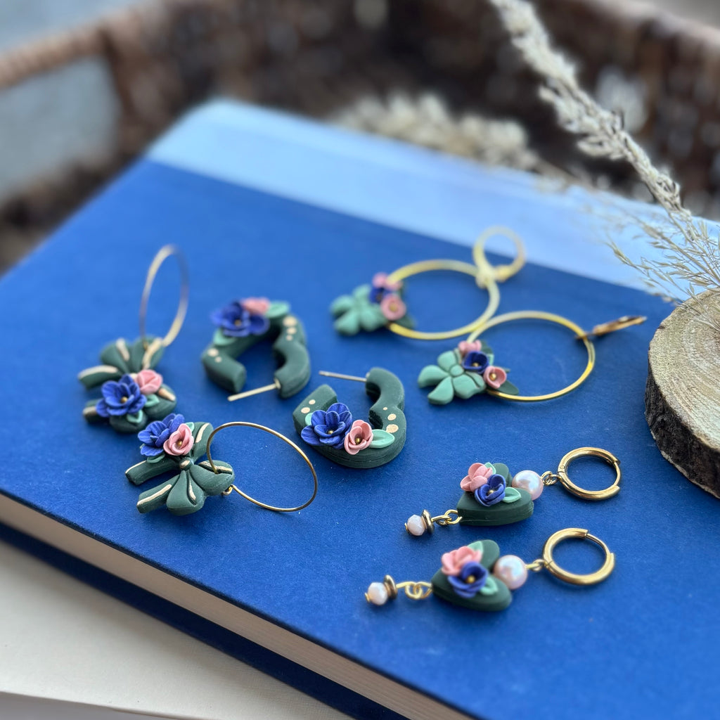 Lyla | Bow Hoops | Autumn
