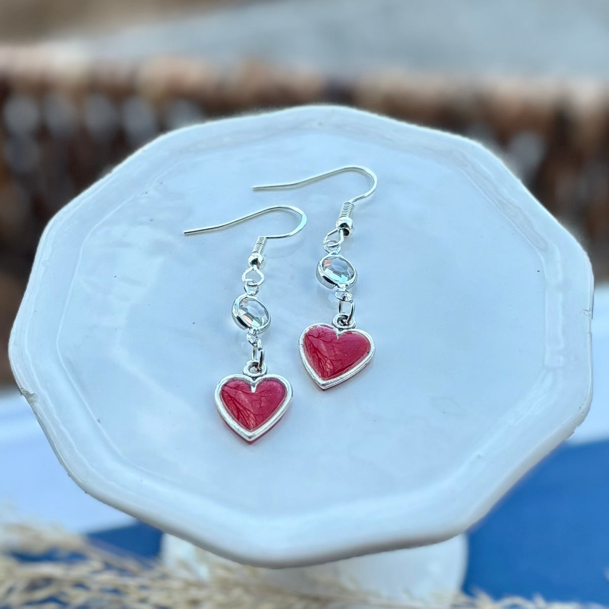 Heart Dangles | Cherry/Carmine | Winter and Summer