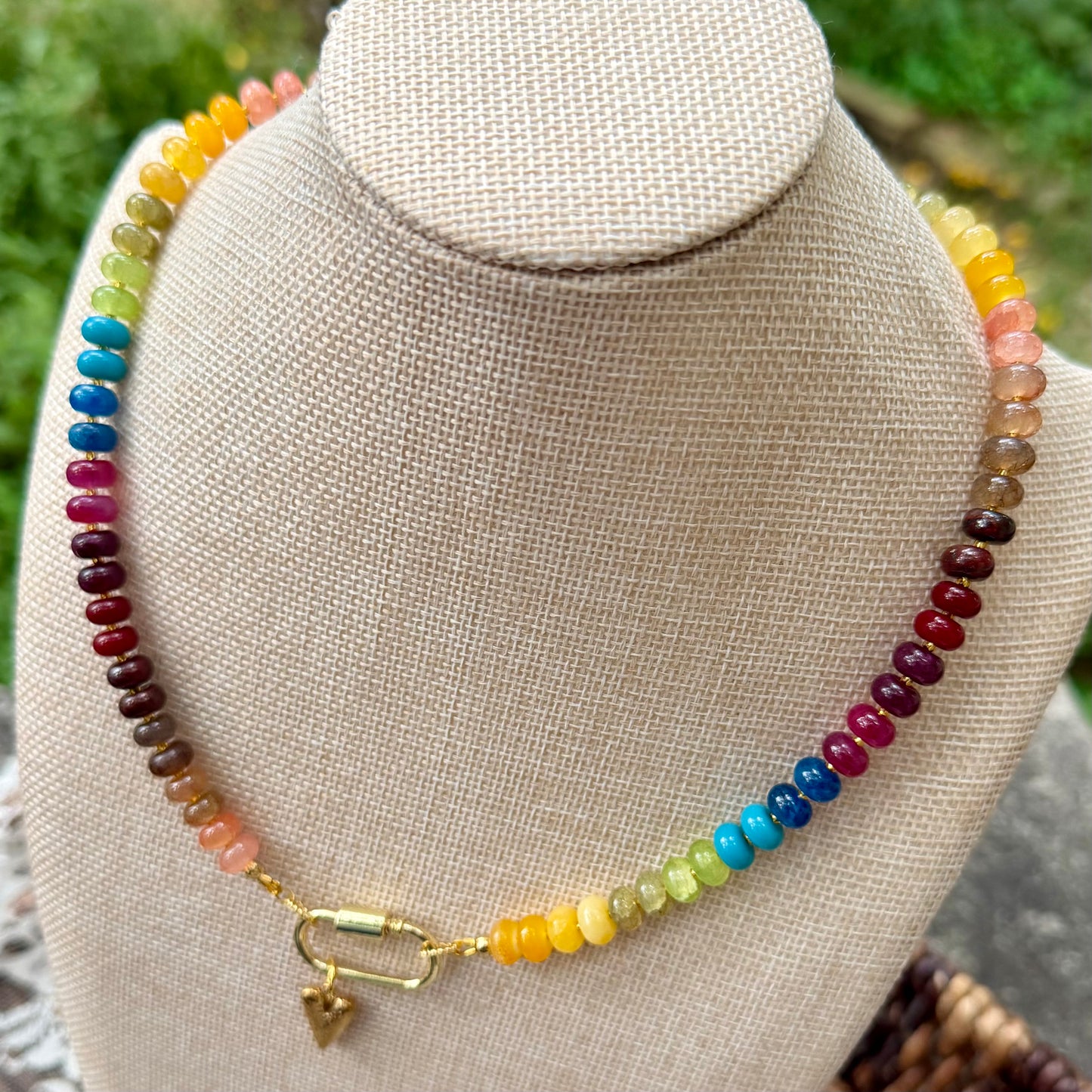 Ava | Rainbow with Gold Spacer | True Autumn