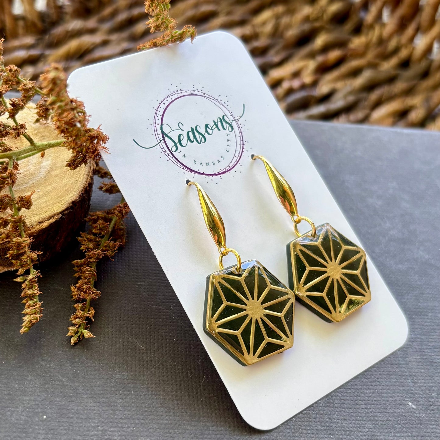 Parker | Hexagon | Dark Olive | Autumn