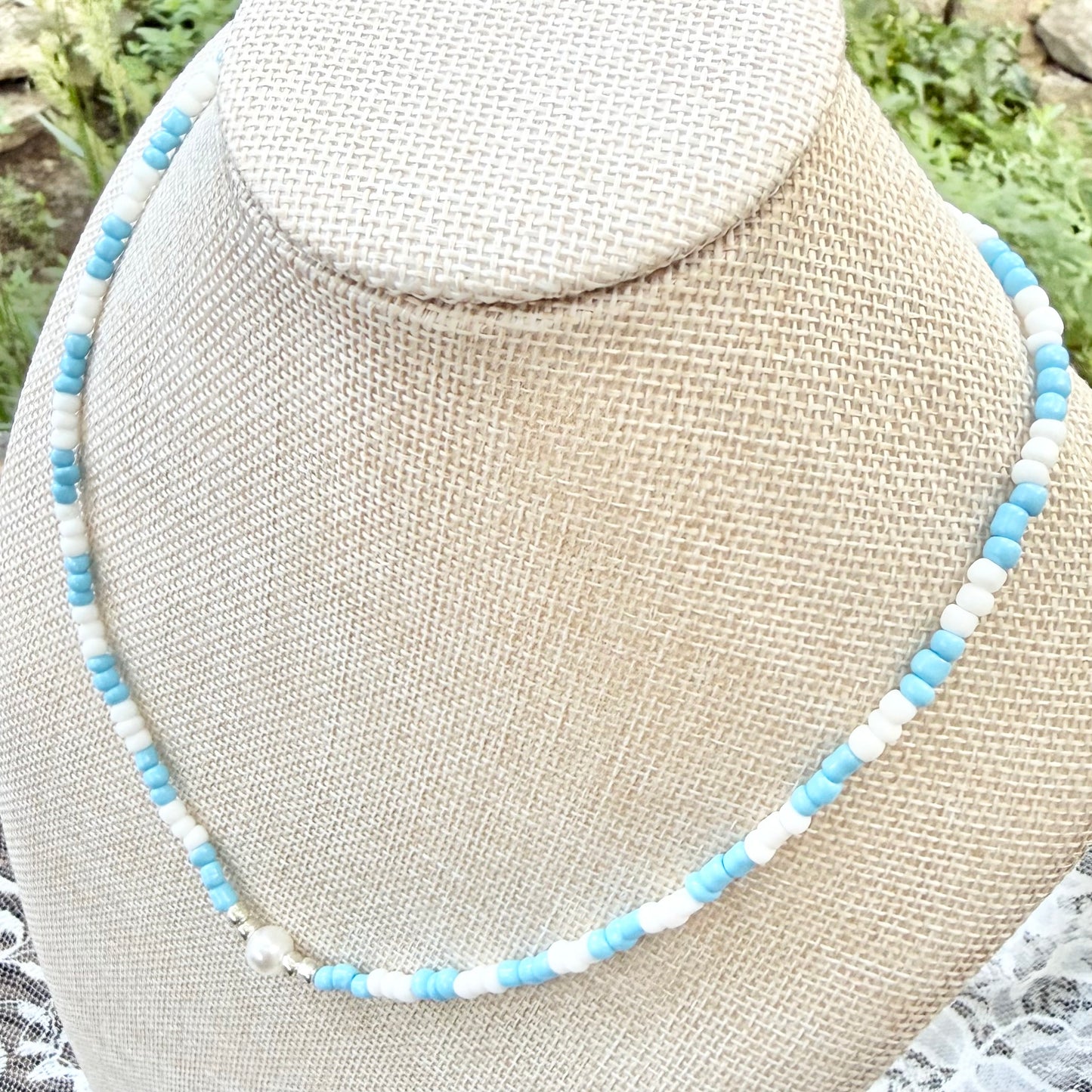 Pearl | Sky Blue and Soft White | Summer