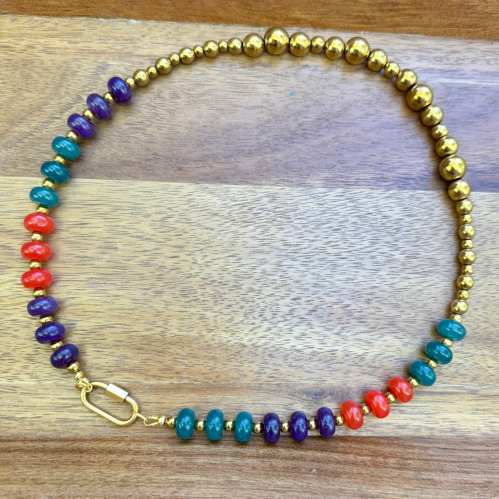 Ava | Orange, Kingfisher, and Royal Purple| Autumn