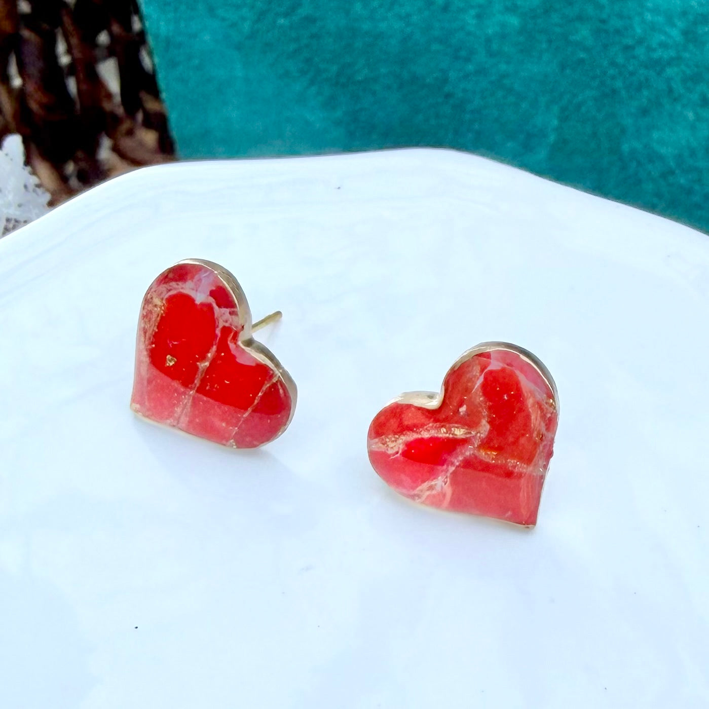 Charlie | Heart Stud | Autumn and Spring