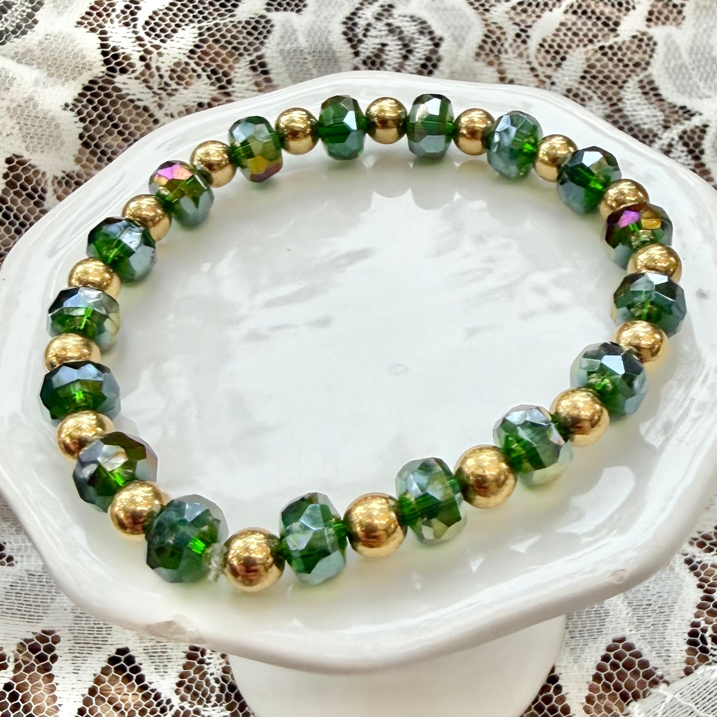 Malia | Forest Green and Gold | Autumn