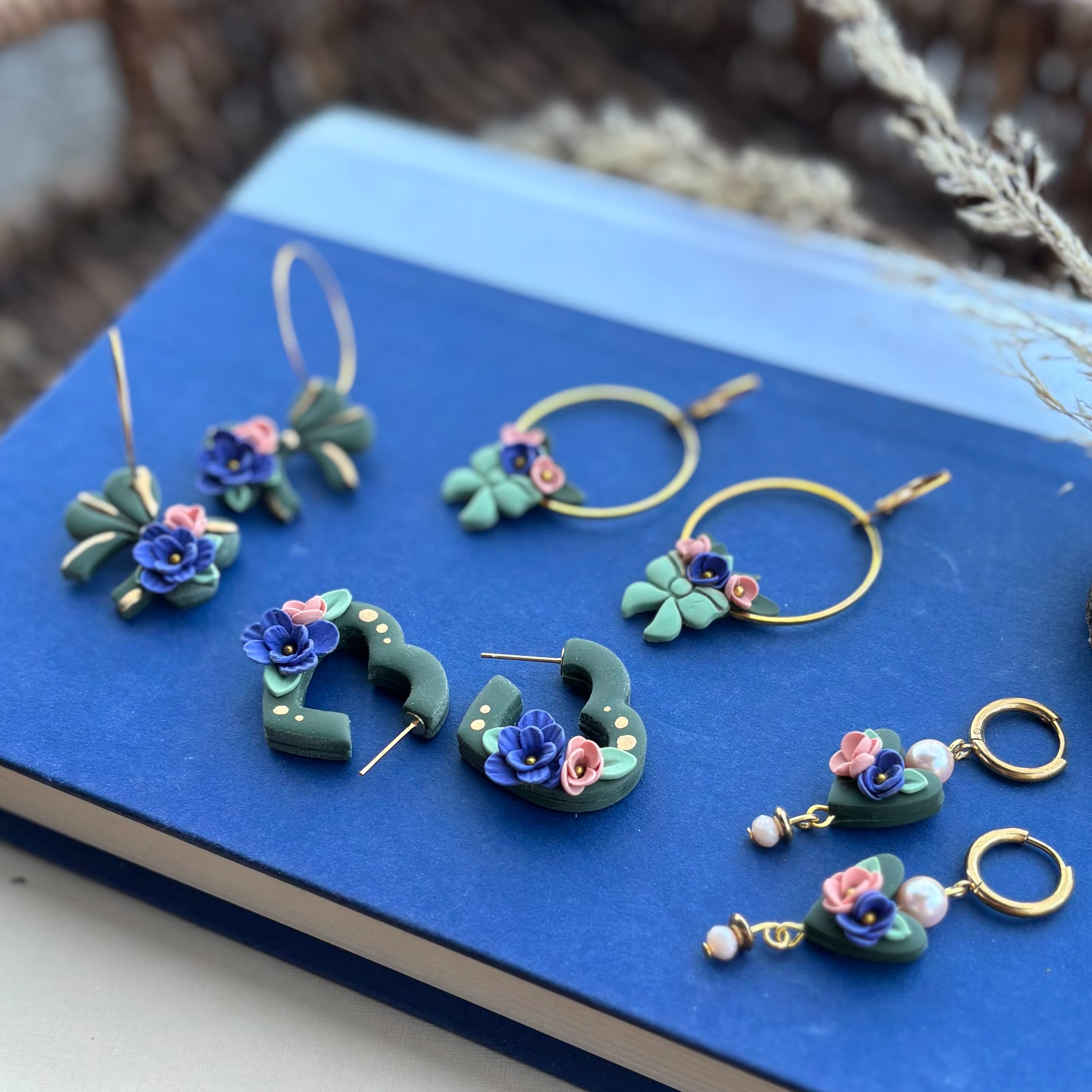Lyla | Bow Hoops | Autumn