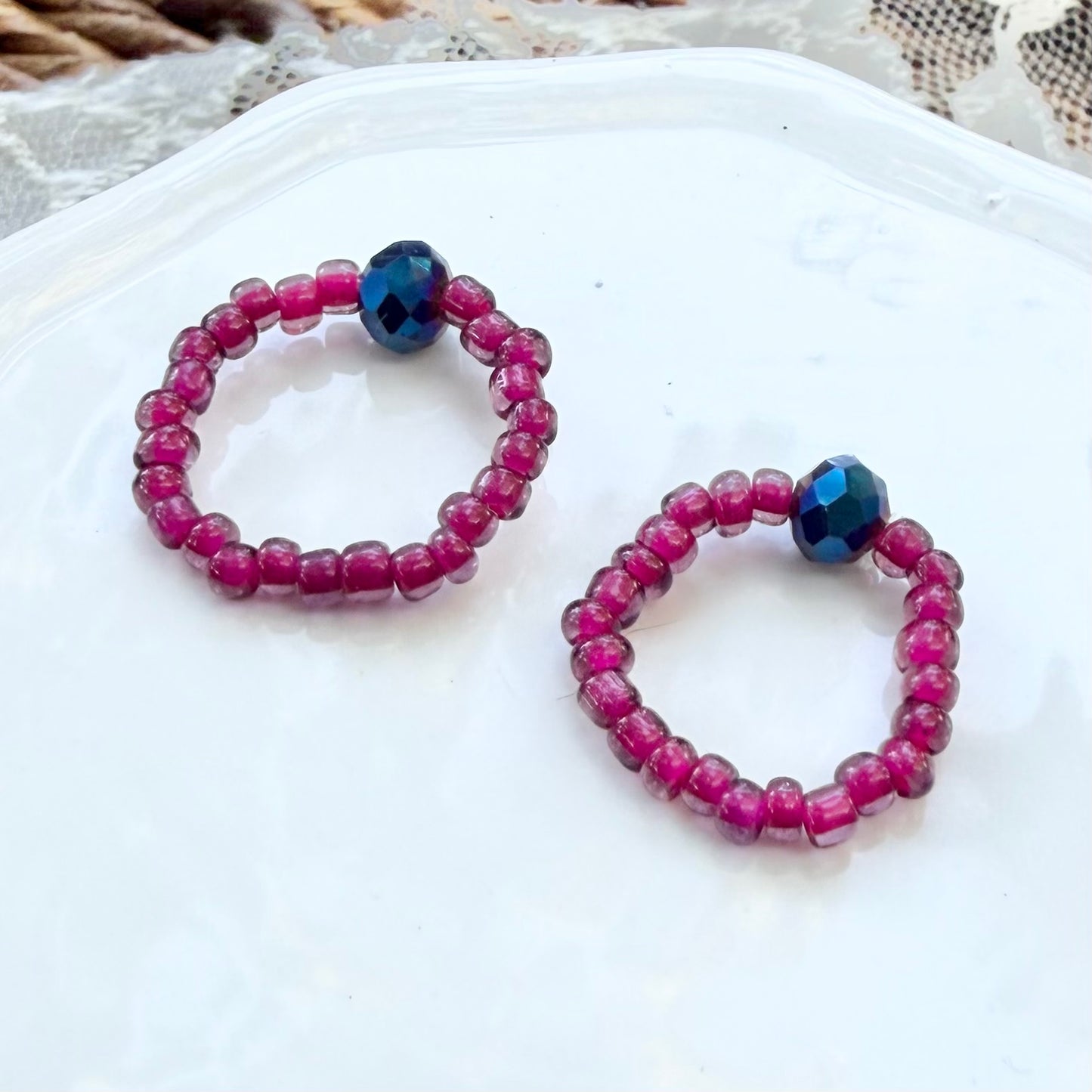 Ella | Ring | Fuchsia and Electric Blue | Winter