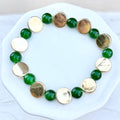 Mabel | Leaf Green and Flat Gold | Spring