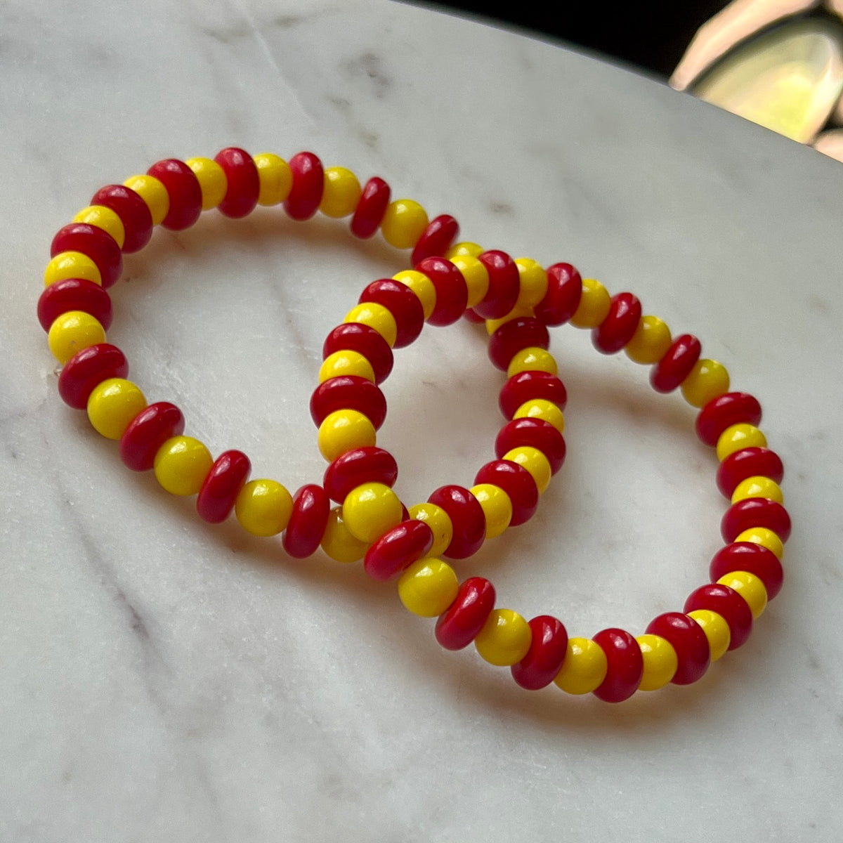 KC Football | Flat Red Small Yellow