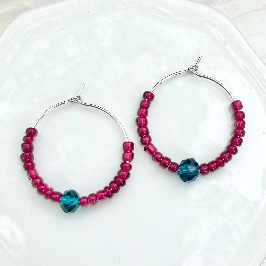 Malia | Turquoise Blue and Fuchsia | Winter