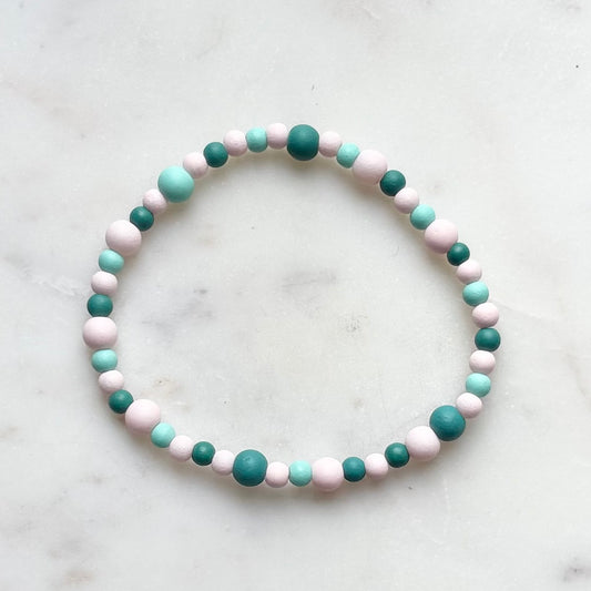 Wren | Pastel Rose, Pastel Jade, and Jade | Summer