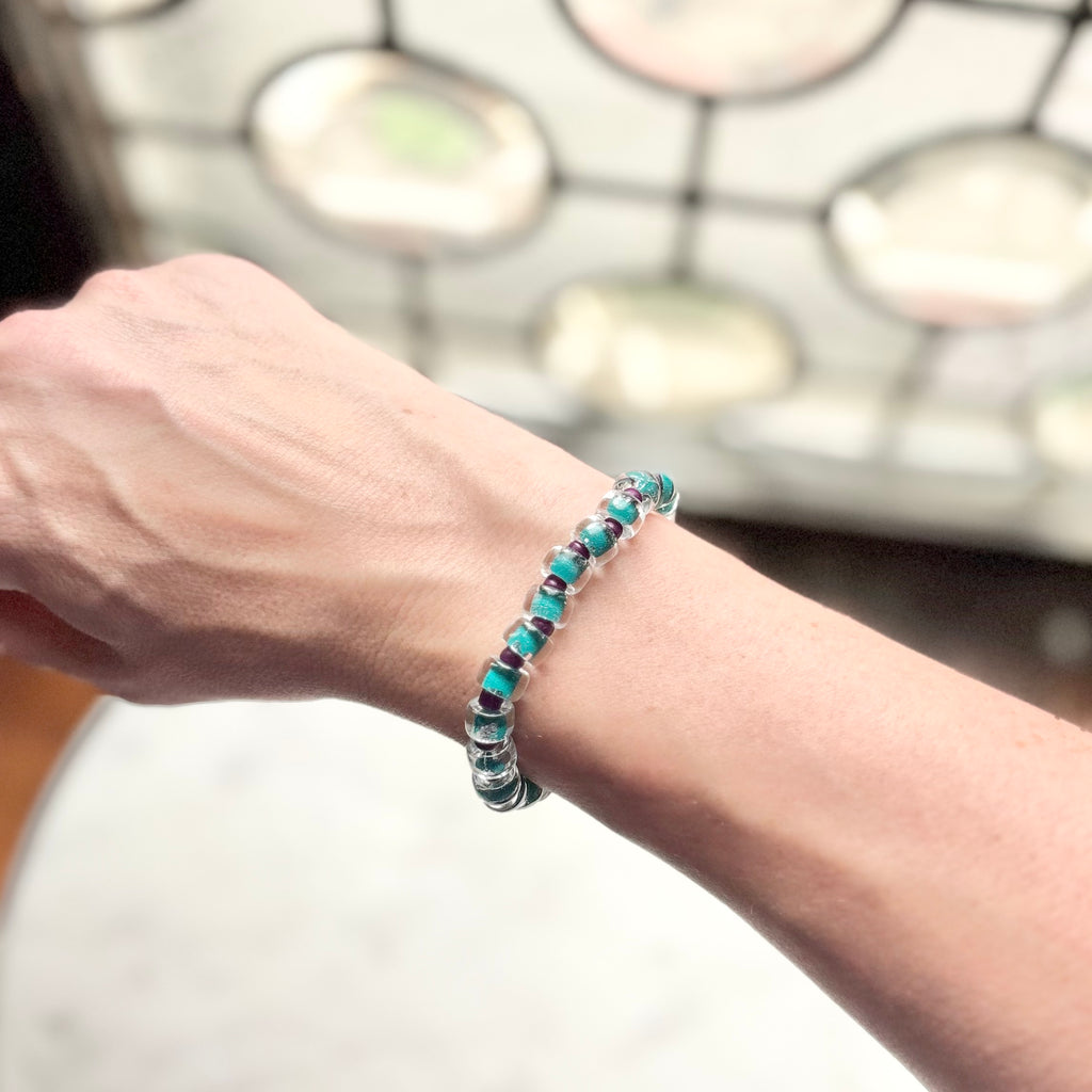 Wren | Sea Green and Plum | Summer