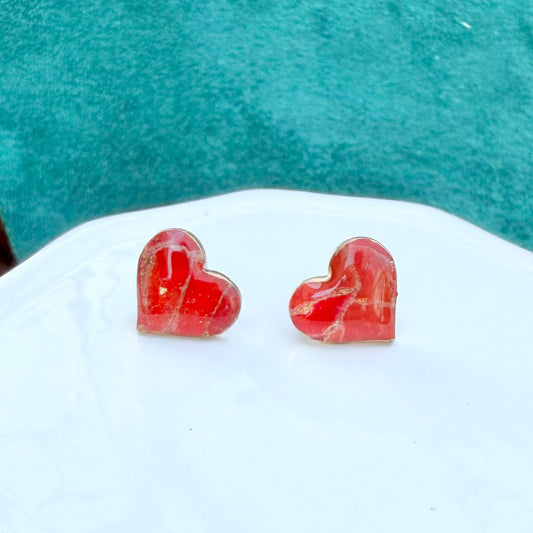 Charlie | Heart Stud | Autumn and Spring