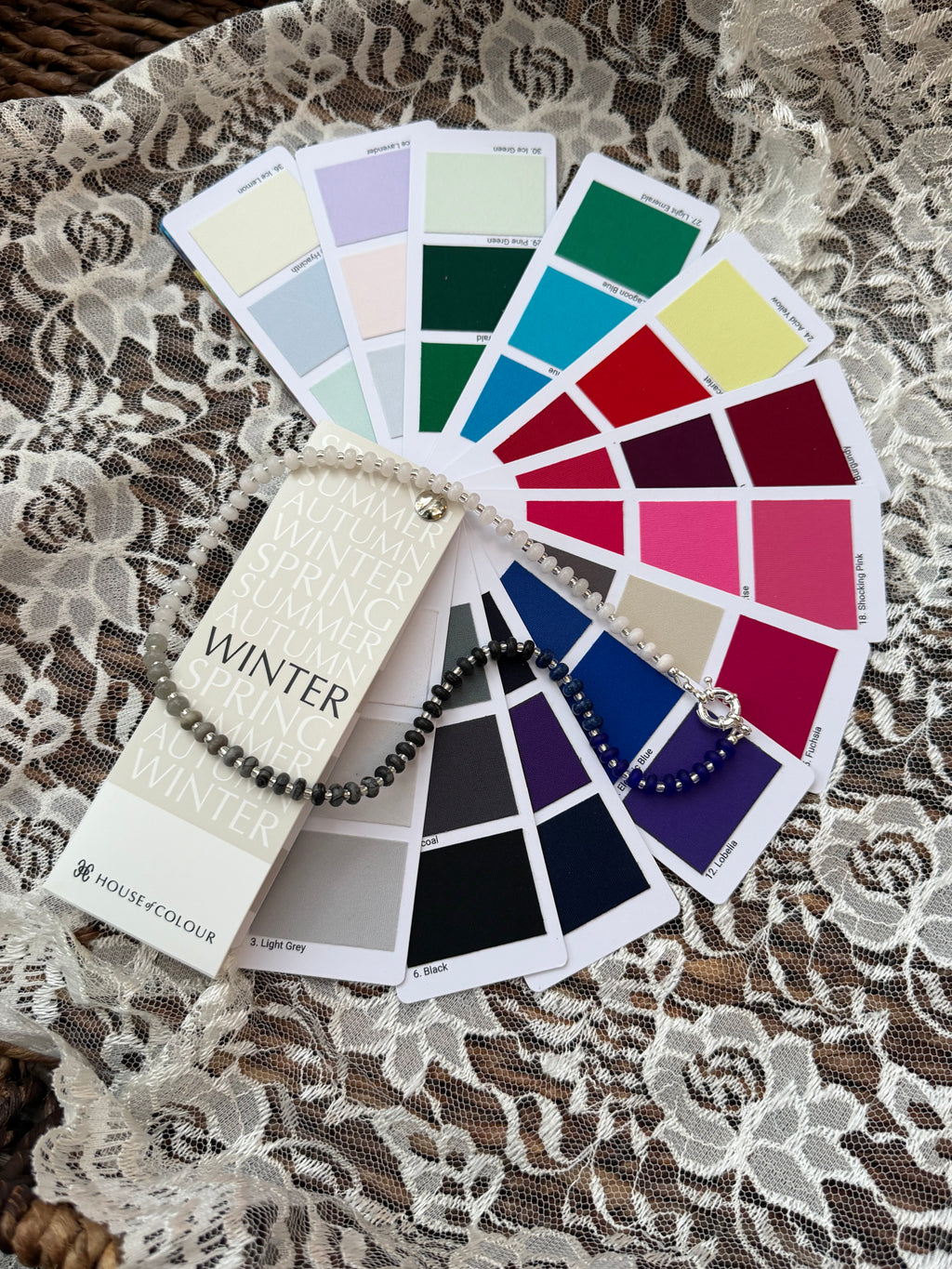 Ava | White to Black to Lobelia Gradient | Winter