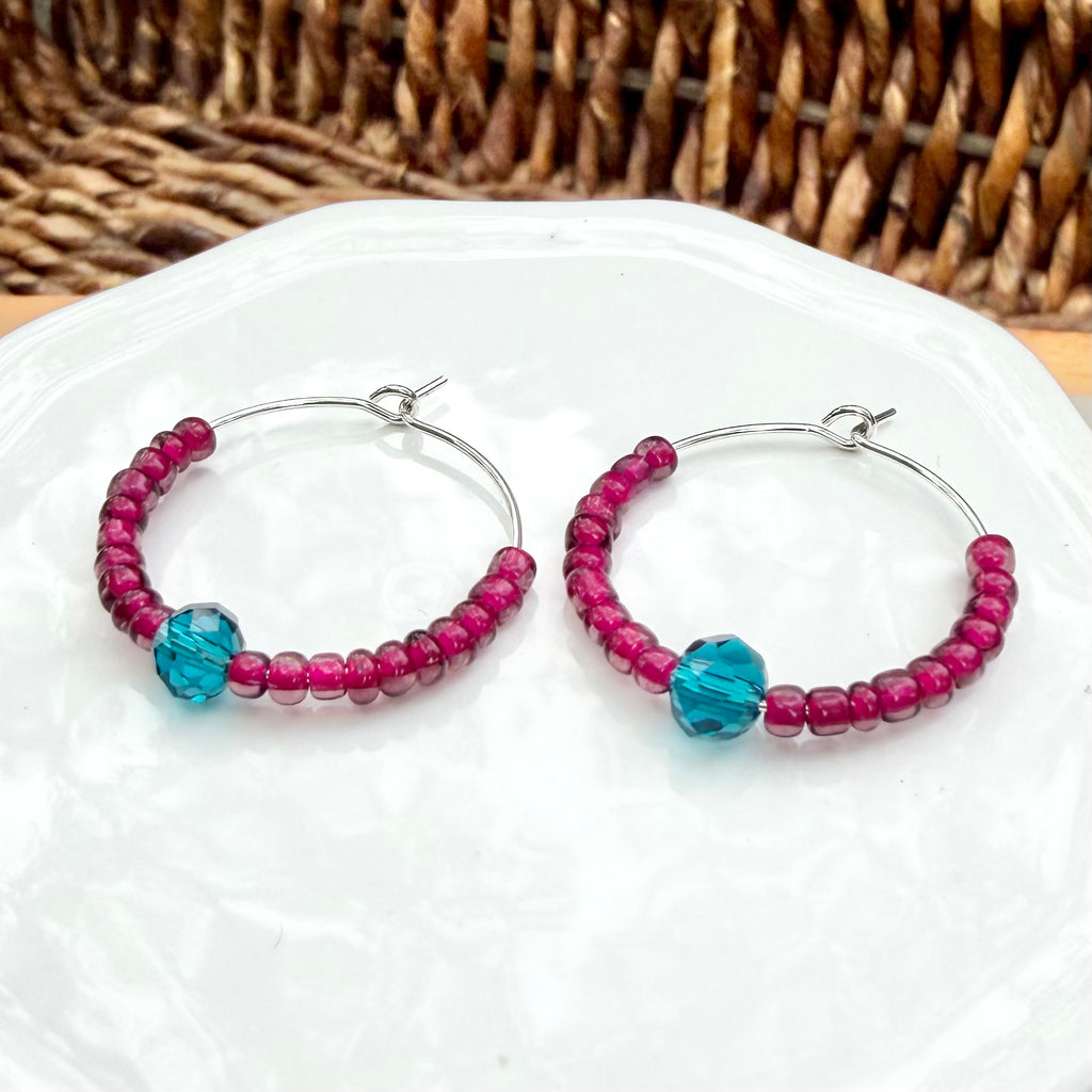 Malia | Turquoise Blue and Fuchsia | Winter
