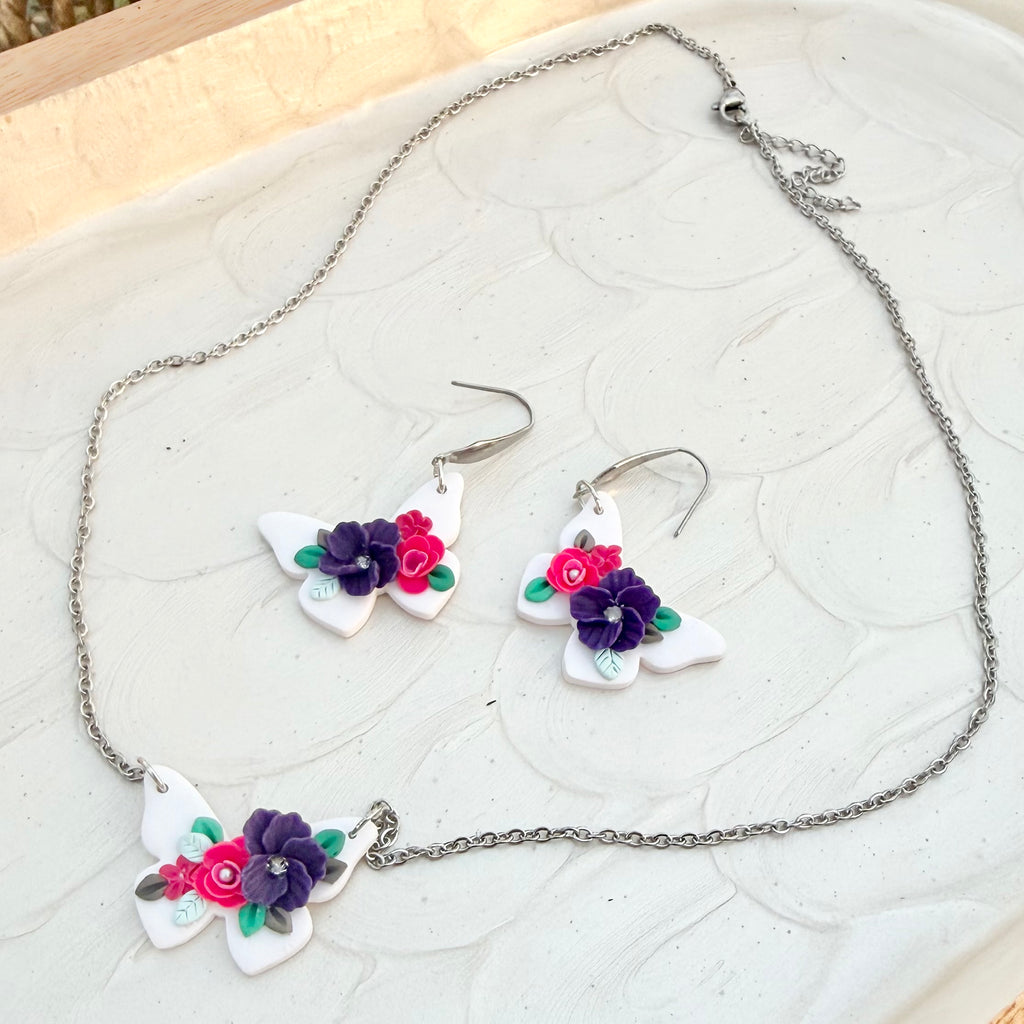 Natalia | Butterfly Necklace | Winter