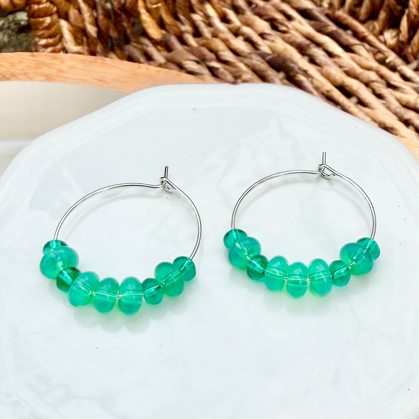 Wren | Jade Hoops | Summer
