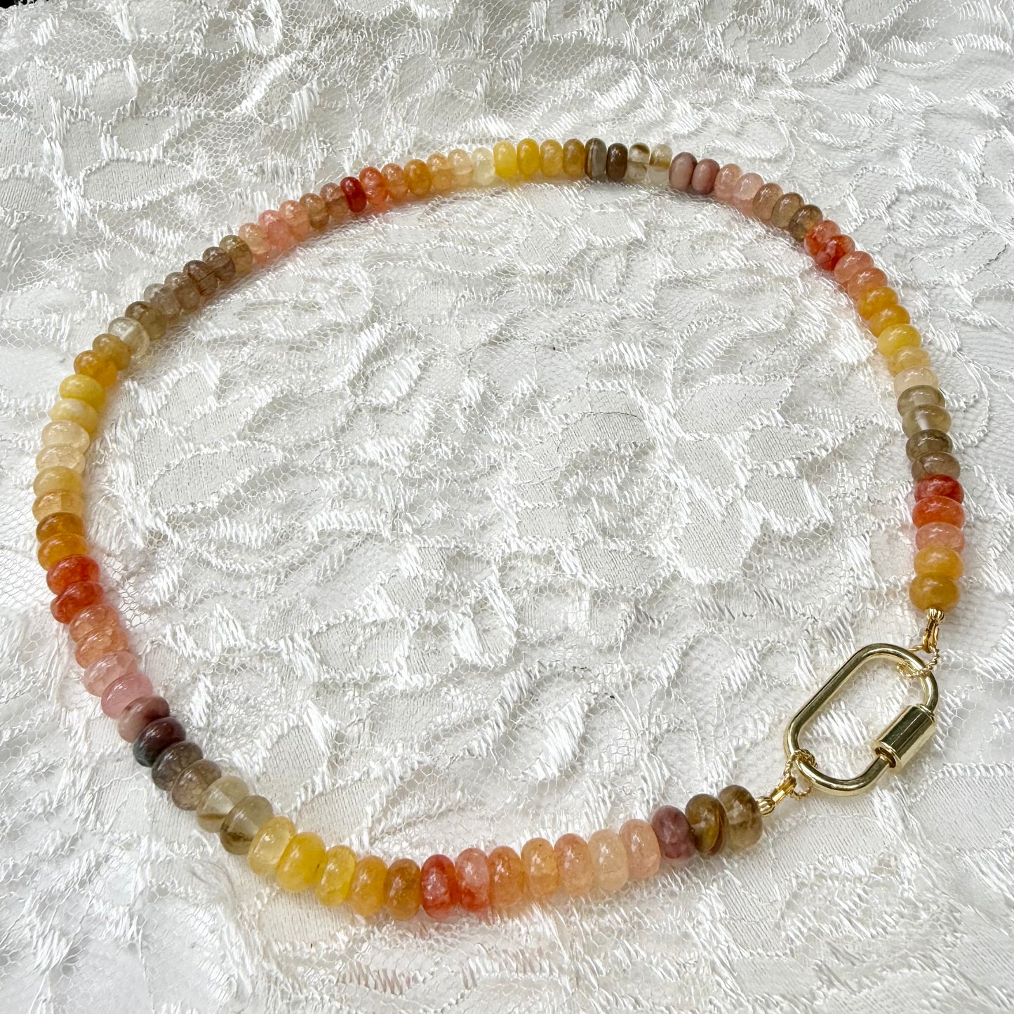 Ava | Coral, Yellow, and Bronze | True Autumn
