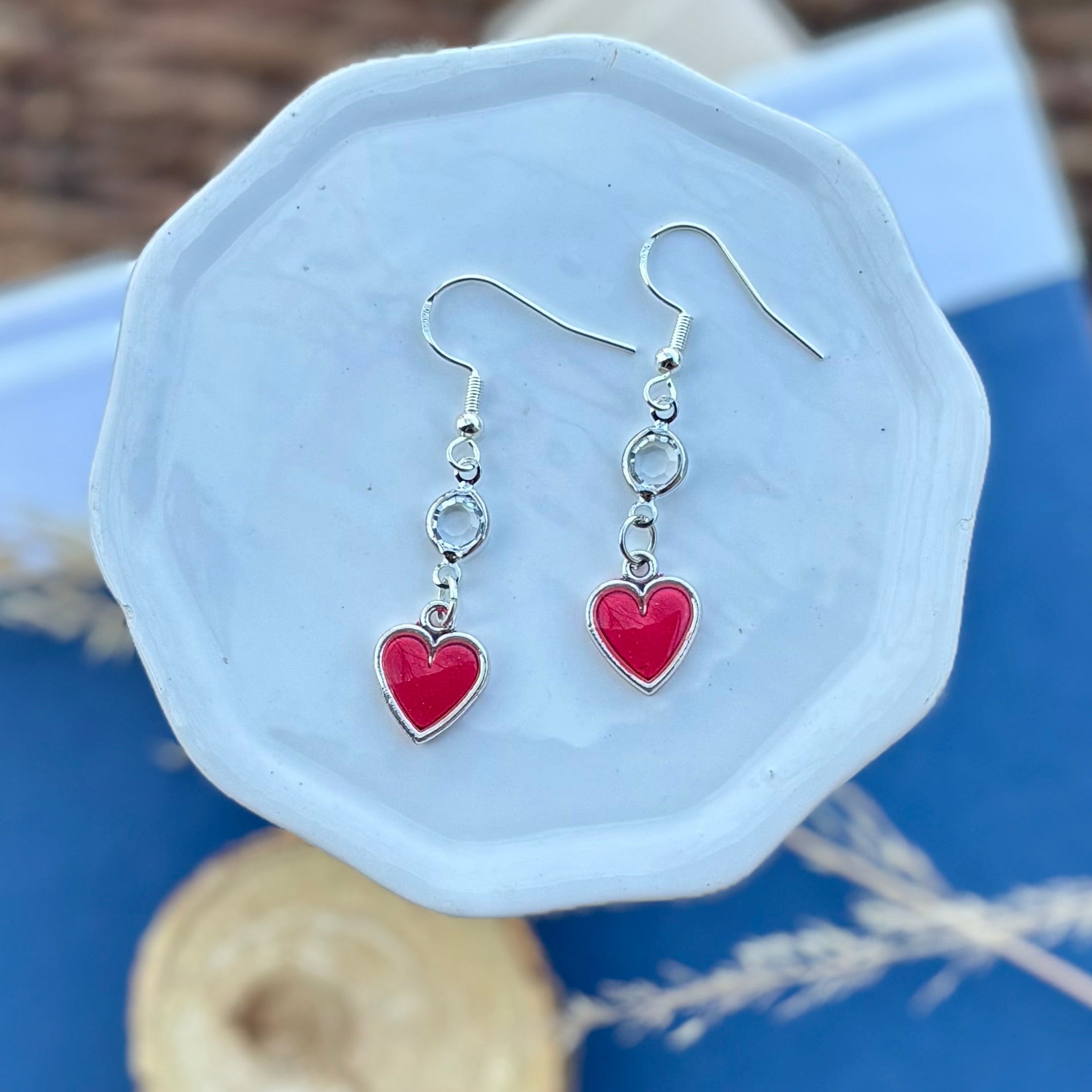 Heart Dangles | Raspberry | Winter and Summer