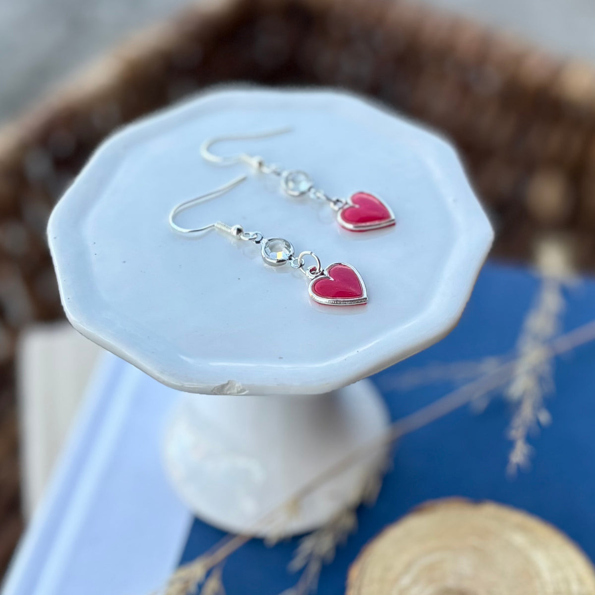 Heart Dangles | Raspberry | Winter and Summer