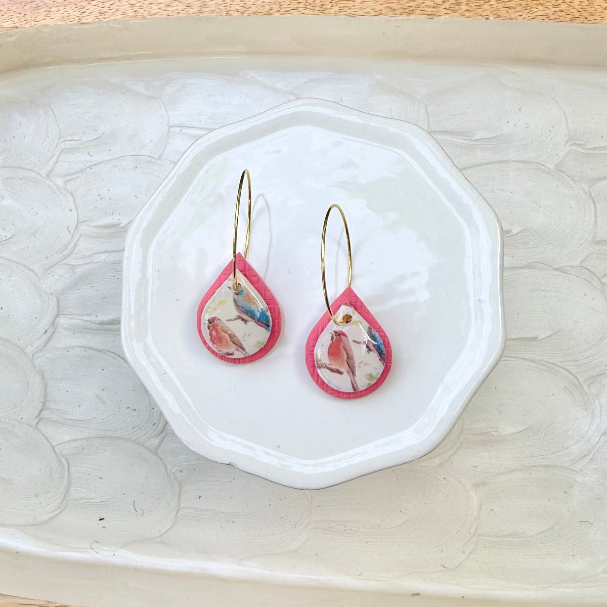 Gwen | Teardrop Hoops | Spring