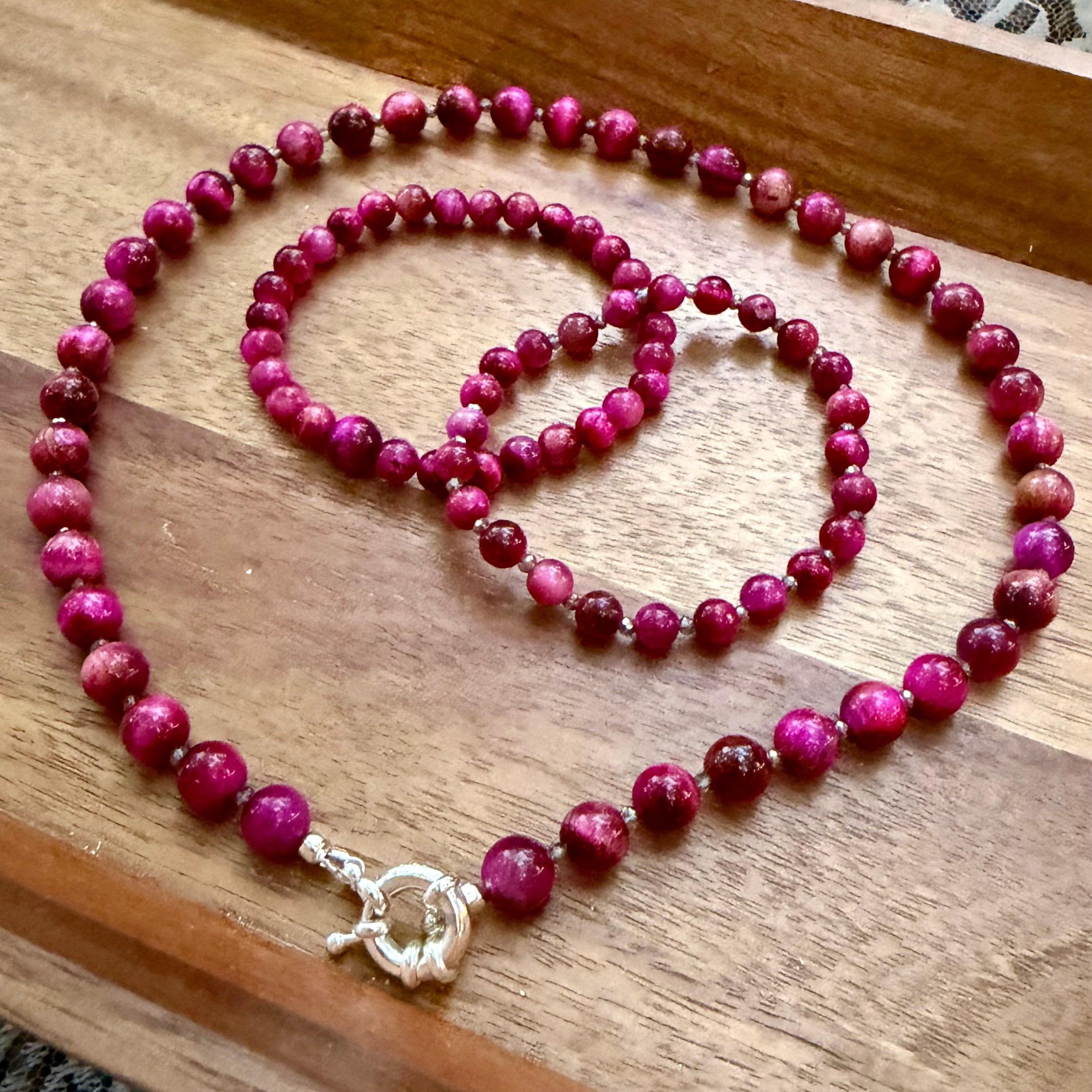 Alice |  Fuchsia and Burgundy| Bracelets | Winter