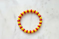 KC Football | Flat Red Small Yellow