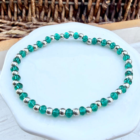 Wren | Light Emerald and Silver | Winter