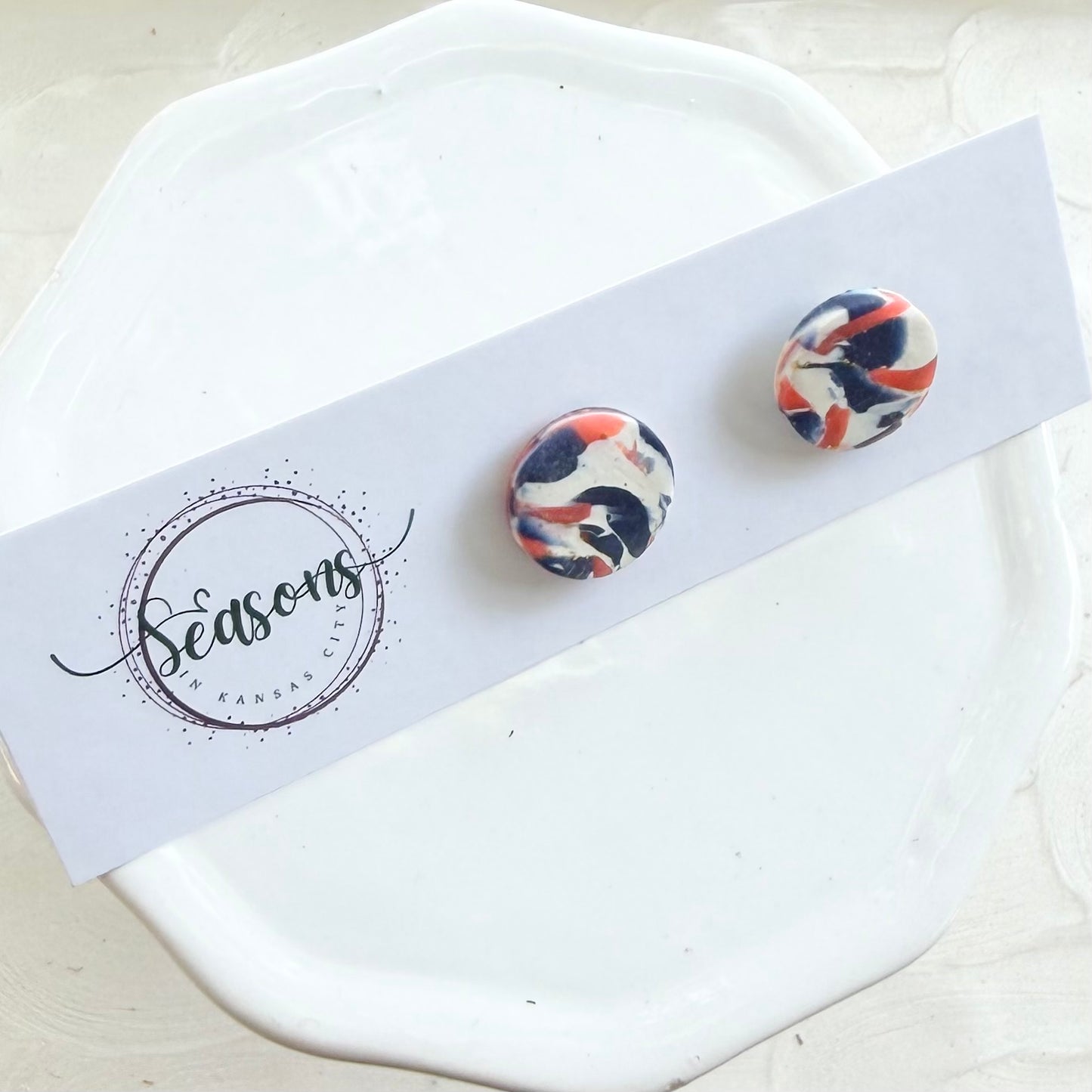Betty II | Swirled Studs | Spring