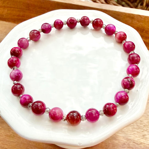 Alice |  Fuchsia and Burgundy| Bracelets | Winter