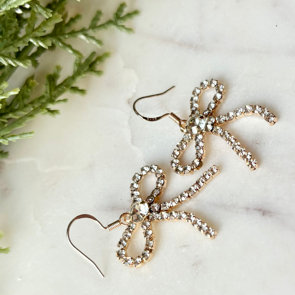 Rhinestone Bows | Gold | Autumn and Spring