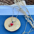 Heart Necklace | Red | Winter and Summer