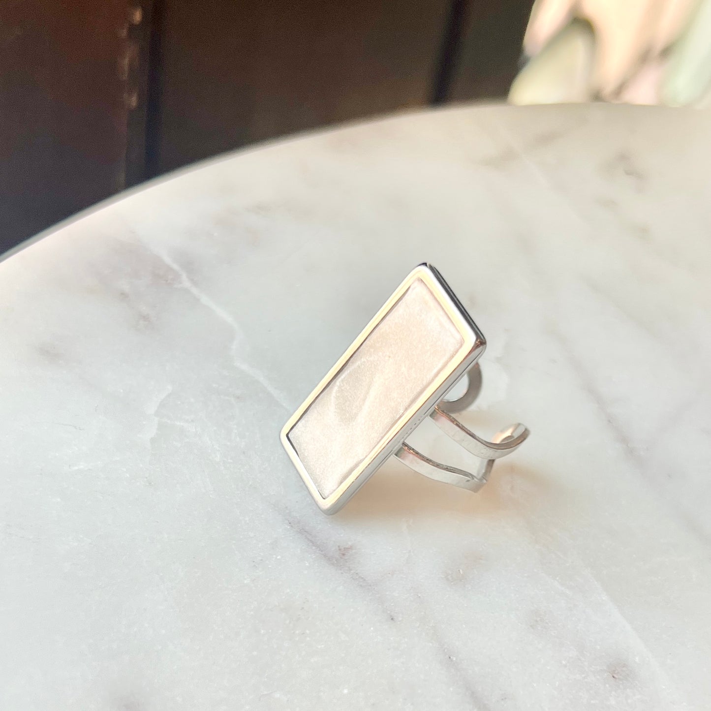 Opal | Rectangle Ring | Summer