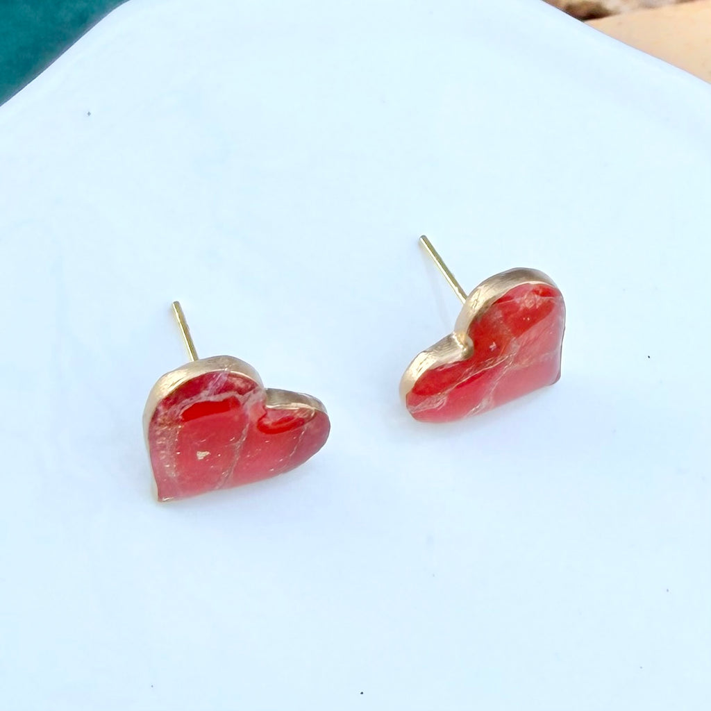 Charlie | Heart Stud | Autumn and Spring