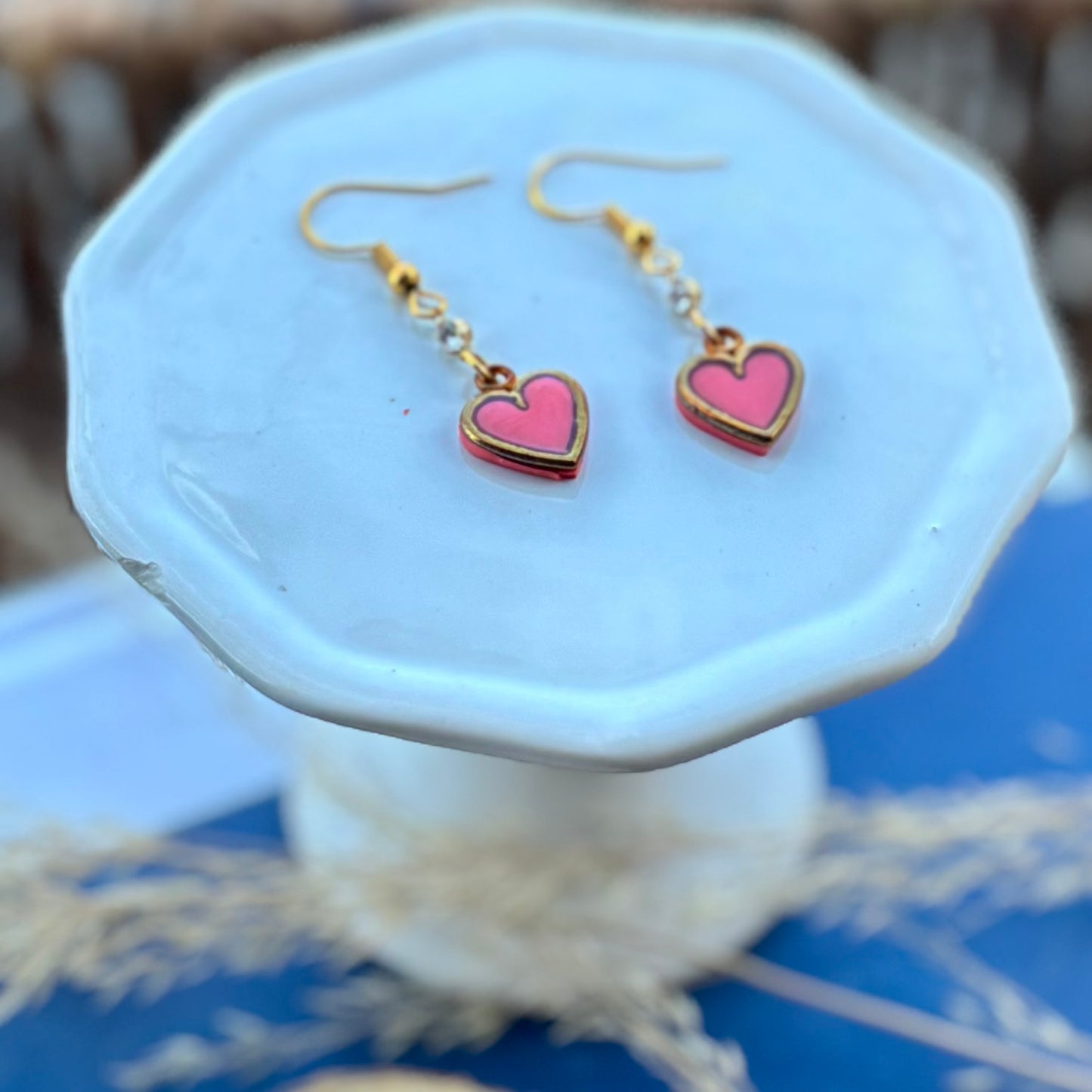 Heart Dangles | Coral | Autumn and Spring