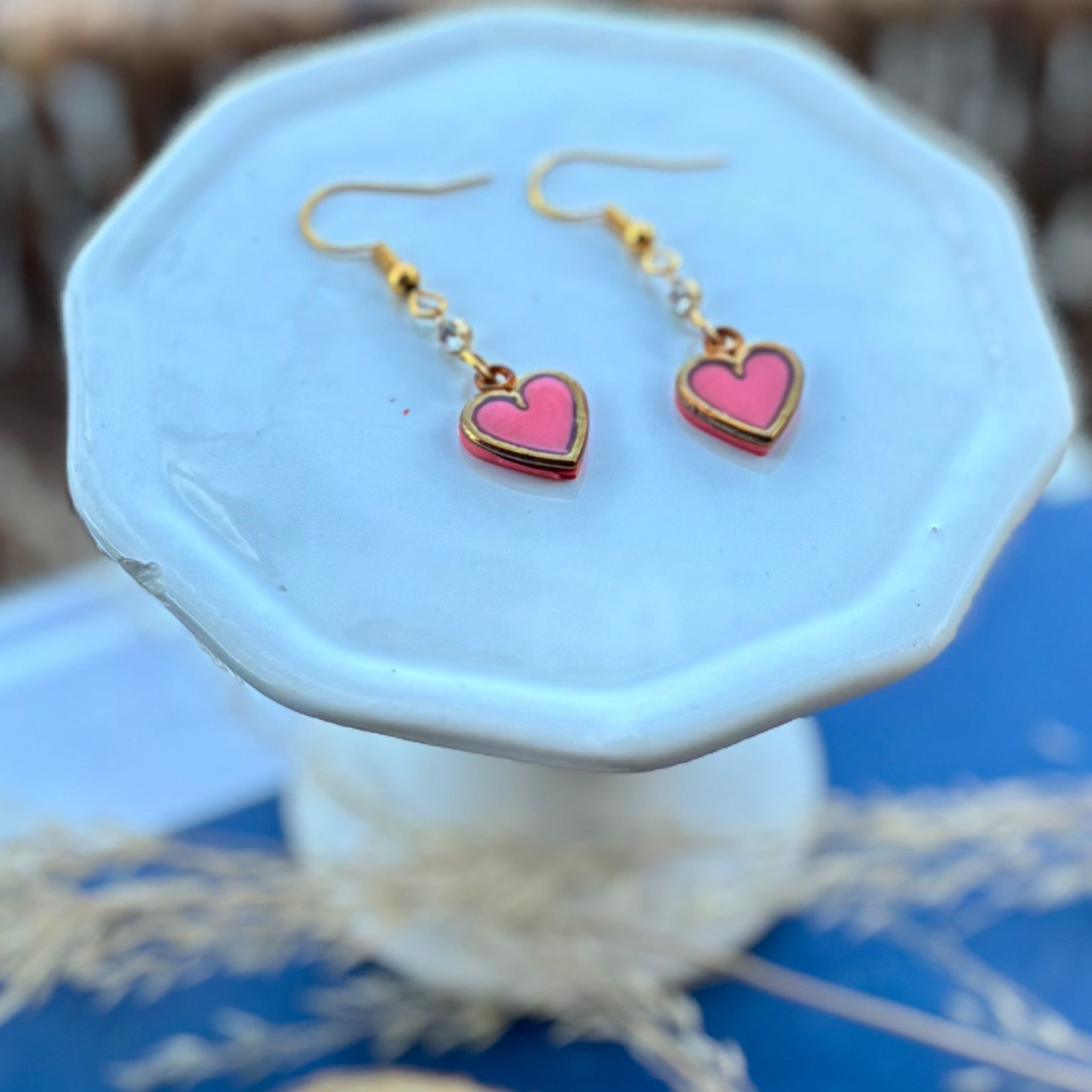 Heart Dangles | Coral | Autumn and Spring